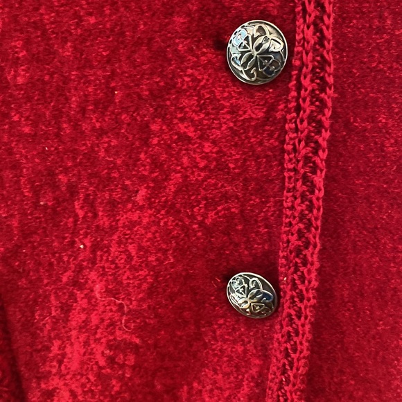 Coldwater Creek 100% wool button front cardigan grandmacore academic preppy - Picture 2 of 9